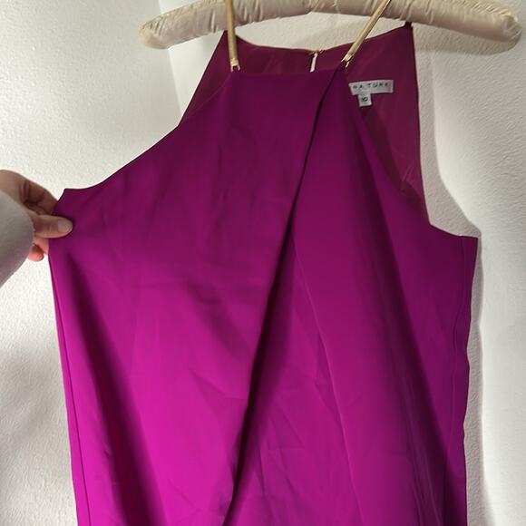 Trina Turk Halter Felisha Dress - Size 12 - Purple/Pink - Picture 7 of 13